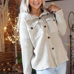 BRAND NEW Waffle Gemma Stone Shacket!